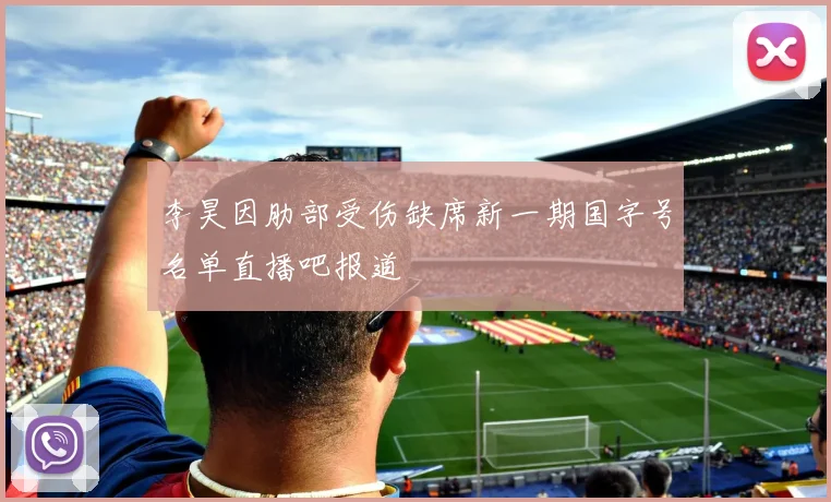 李昊因肋部受伤缺席新一期国字号名单直播吧报道